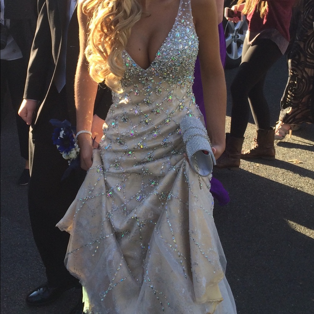 Jovani Swarovski Crystal Gown